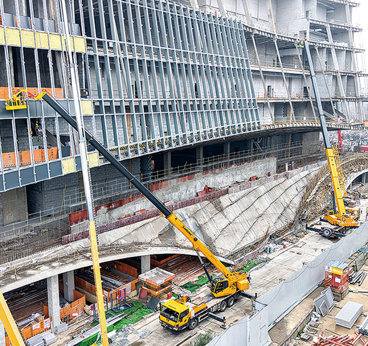 柳工起重机助力亚洲最大单体图书馆建设